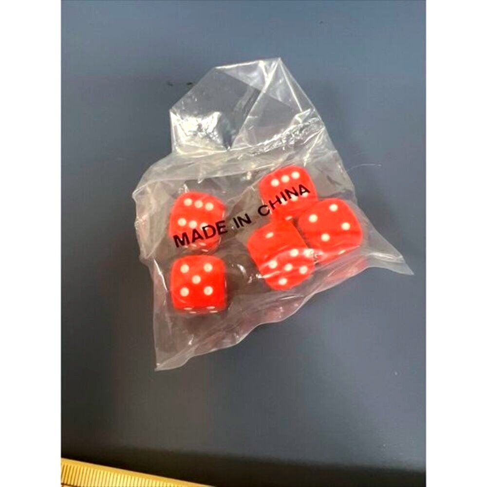 20 Sets Of 5 Dice Rounded Red New Math Manipulatives Homeschool Operations - Picture 6 of 8
